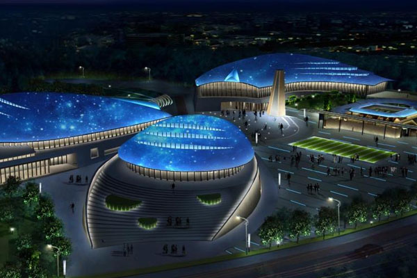 【梅州】梅州两馆一场泛光照明